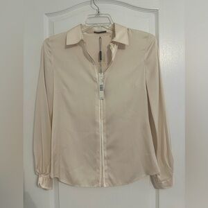 Elie Tahari silk long sleeve blouse
